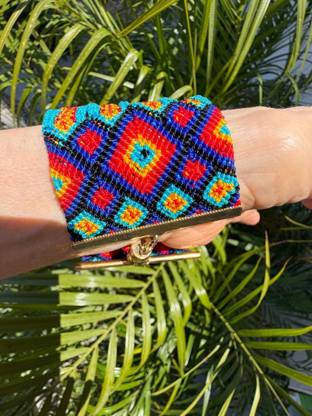 Vibrant, friendship cuff bracelet from Gypsies + Debutantes